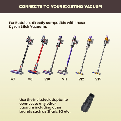 FurBuddie Pet Vacuum Brush